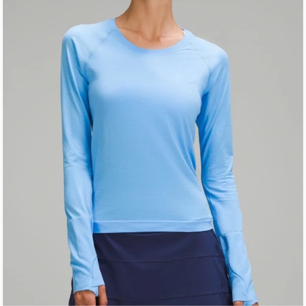 Lululemon Athletica Light Blue Long Sleeve Top
